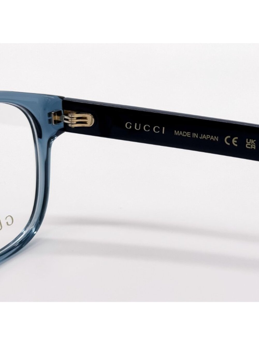 NEW GUCCI EYEGLASSES GG0927O 006 CLEAR BLUE GUCCI EYEWEAR - Picture 9 of 11